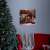 Karácsonyi LED-es hangulatkép - fali akasztóval, 2 x AA, 30 x 30 cm 35048857}