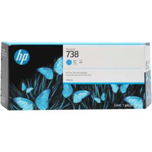 HP 738 300-ml DesignJet toner cyan (676M6A) (676M6A) 91996713 - Printer i skener