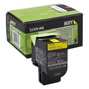 Lexmark 80C20Y0 Żółty Toner do drukarek CX310, CX410, CX510 - Lexmark Toner do drukarki