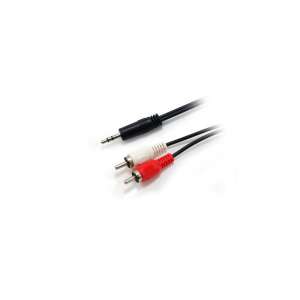Audio kábel, 3,5 mm jack-2xRCA, 2,5 m, EQUIP 92003028 