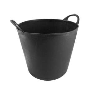 Artool 55L black flexible round construction bucket - Bucket