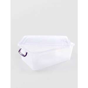 Mercaton® 21 literes átlátszó műanyag tárolódoboz fedéllel és fogantyúval - Sterk