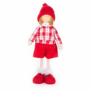 Decorațiune textilă de Crăciun pentru păpuși - 32 cm, decor festiv pentru casă - Strend Pro Decorațiuni de Crăciun