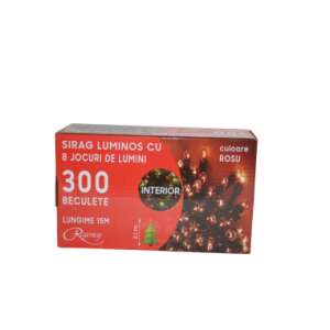 Regentcy 300 LED Red Christmas String Lights with 8 Light Modes, 15m - Nonbrand String Light