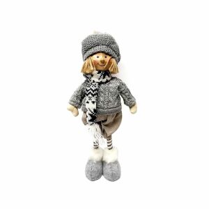 Decorațiune de Crăciun Textil Băiat 38 cm, decor festiv pentru casă - Nonbrand Decorațiuni de Crăciun