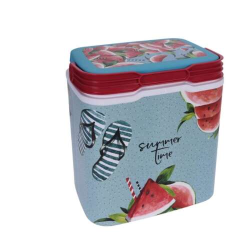 29 literes hűtött kempingtáska, görögdinnye és papucs mintával