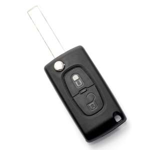 Citroen Peugeot 307 2 button car key shell with blade - Carguard