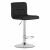 Mercaton Prot black velvet adjustable bar stool