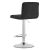 Back view of Mercaton Prot black velvet bar stool