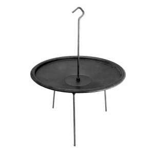 Cast iron grill plate with legs and hook, 50 cm - Griddle