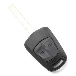 Opel car key case with 2 buttons, black, remote key, keyless entry - Carguard