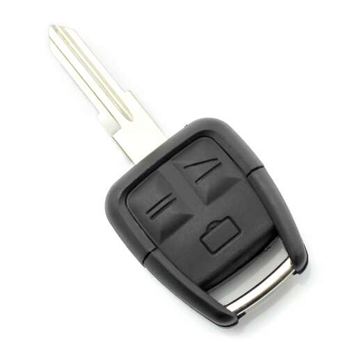 Opel autókulcs ház 3 gombbal és jobb oldali pengével