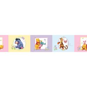 Winnie the Pooh self-adhesive border with Winnie, Piglet, Tigger and Eeyore characters, 5 meters long - Babies & Toddler