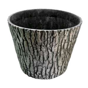 Bark pattern decorative flower pot, 38cm diameter, 30cm height - Flower Pot