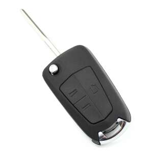 Mercaton® electronic key fob with fixed blade and 3 buttons for Opel, black - Carguard
