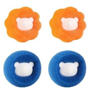 Топки Mercaton® за премахване на животинска козина за пералня, сини и оранжеви, 4 броя - Аксесоари за перални машини