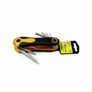 Strend Pro Folding Hex Key Set, Cr-V, 7 pcs, 2-8 mm 135344636 - Hand tool