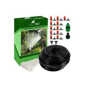 Malatec Garden Sprinkler Water Curtain 10m, with 11 nozzles, 115 pieces, hose, and connectors - Drip Irrigation System