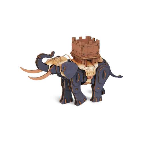 Rowood 3D Puzzle z drewna - Elefant wojenny, 107 elementów