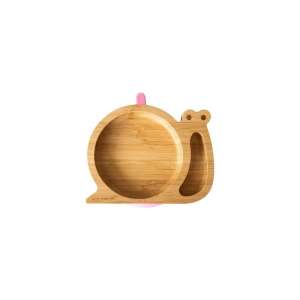 Pink Snail Bamboo Baby Plate, Eco Gazemberek - Kids' Plate