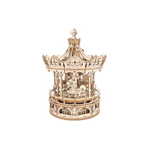 ROKR 3D Fa Puzzle, Romantikus Körhinta Zenedoboz, 337 Darabos