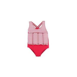 JULIE GIRL pink and white striped swim float suit for babies, 12 months - Kids' Swimwear