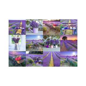 Lavendelfelder Collage Puzzle, 600 Teile, Faváros - Puzzle & Rätsel