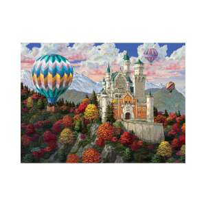 Drewniana układanka Neuschwanstein zamek, 505 elementów, rozmiar L - Puzzle
