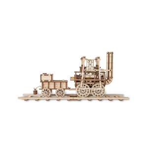 EWA 3D puzzle din lemn, model de locomotivă cu abur, 325 de piese - Puzzle 3D