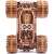 Wood Trick 3D puzzle, Monster Truck, Demolisher, bottom view, assembled model
