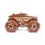 Wood Trick 3D puzzle, Monster Truck, Demolisher, assembled model, side view