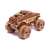 Drevená 3D skladačka, Monster Truck, Demolisher, zostavený model, bočný pohľad