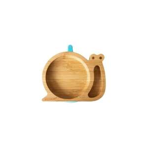 Blue Eco Tocaille Snail Shaped Bamboo Plate for Kids - Kids' Plate