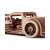 Woodtrick 3D puzzle Hot Rod modell, összeszerelve, oldalsó nézet, nyitott ajtóval