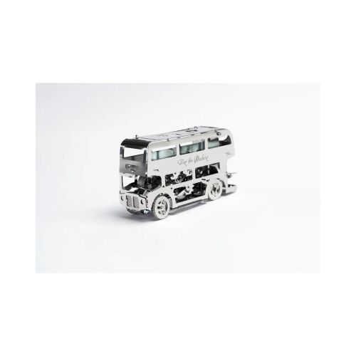 TimeForMachine London Double Decker Bus 3D Metal Model on white background