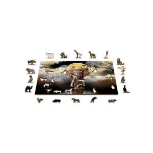 Elephant Dreams XL Holzpuzzle, 600 Teile, komplettes Puzzle mit allen Tierteilen - Puzzle & Rätsel