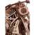 WoodTrick 3D Motorcycle Puzzle, close-up of the engine and front wheel