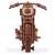 WoodTrick 3D Motorkerékpár Puzzle, összeszerelt modell, elülső nézet