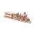 Wooden 3D puzzle model of a steam locomotive with a passenger car, R17 model, 405 pieces