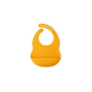 Ecorascals silicone bib with adjustable strap, mustard color - Bib & Burp Cloth