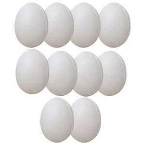 12 pack of white styrofoam eggs for crafting and decorating - Easter decoration