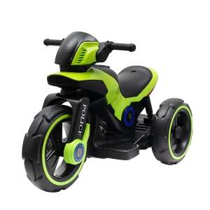 Gyermek elektromos motor Baby Mix POLICE zöld 92013374 