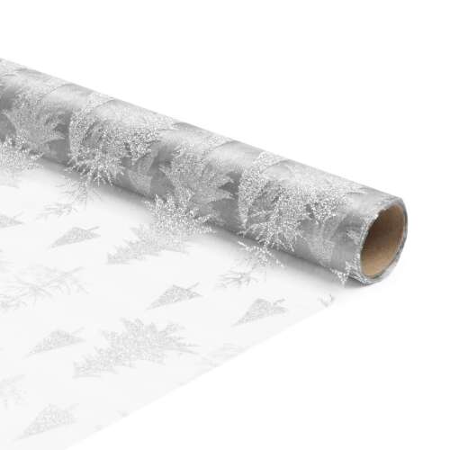 Karácsonyi asztalterítő futó - fehér / fehér - 180 x 28 cm 35112550
