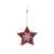 Karácsonyfadísz - csillag - akasztható - 9,6 x 9,3 cm 35116412}