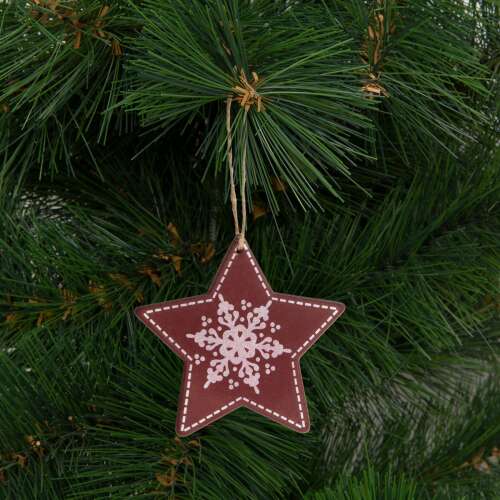 Karácsonyfadísz - csillag - akasztható - 9,6 x 9,3 cm 35116412