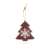 Karácsonyfadísz - fenyőfa - akasztható - 8,5 x 9,2 cm 35116426}