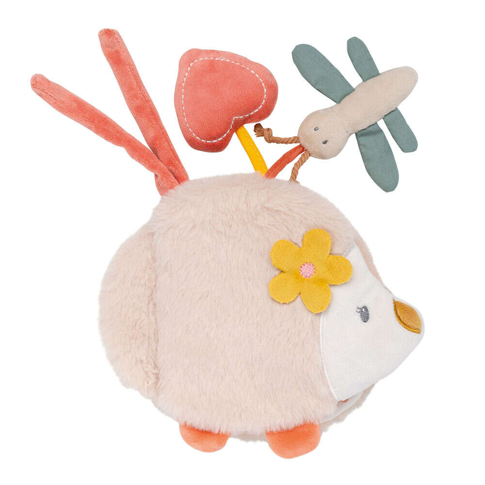 E-shop NATTOU Knižka plyšová ježko Zoe s aktivitami 14 cm Mila, Zoe &amp; Lana