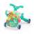 Kikkaboo Sweet Escape 4-in-1 Aktivitäts-Gehwagen, Spieltisch, Roller und Rider, Grün, zeigt den Gehwagen-Modus