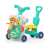 Kikkaboo Sweet Escape 4-in-1 Activity Walker, Play Table, Scooter and Rider, Green, showing the walker mode