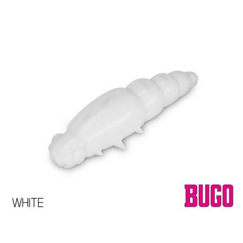 Delphin BUGO Fehér 4cm UV-Aktív Műcsali - Gumicsali és twister
